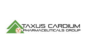 The logo of taxus cardium in black and green with white background