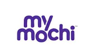 My Mochi Logo in Blue Color on a White Color