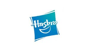 Hasbro Logo in White on a Blue background