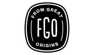 FGO From Great Origins Logo in White Color
