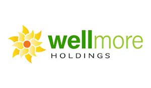 A Wellmore Holding Logo on a White Background